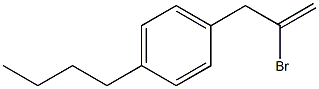 2-BROMO-3-(4-N-BUTYLPHENYL)-1-PROPENE 97% Structure