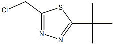 2-TERT-BUTYL-5-CHLOROMETHYL-1,3,4-THIADIAZOLE 95% Structure