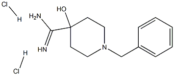 1-Benzyl-4-hydroxy-piperidine-4-carboxamidine 2HCl Structure