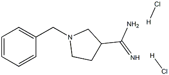 1-Benzyl-pyrrolidine-3-carboxamidine 2HCl 구조식 이미지