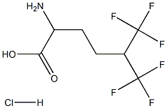2-Amino-6,6,6-trifluoro-5-trifluoromethylhexanoic acid HCl Structure