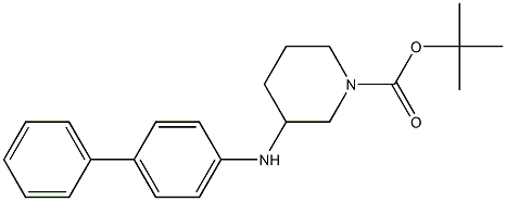 3-(Biphenyl-4-ylamino)-1-Boc-piperidine Structure