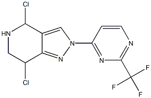 2-(2-TRIFLUOROMETHYL-PYRIMIDIN-4-YL)-4,5,6,7-TETRAHYDRO-2H-PYRAZOLO[4,3-C]PYRIDINE, DICHLORIDE Structure