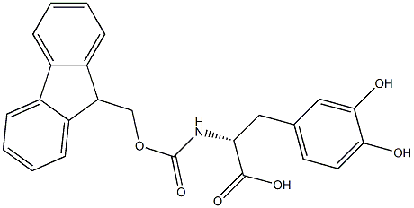 FMOC-3,4-DIHYDROXYL-D-PHENYLALANINE 구조식 이미지