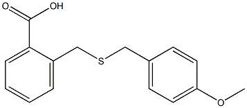 2-(4-METHOXY-BENZYLSULFANYLMETHYL)-BENZOIC ACID Structure