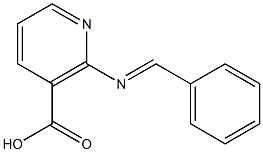 (E)-2-(BENZYLIDENEAMINO)NICOTINIC ACID 구조식 이미지