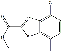4-CHLORO-7-METHYL-BENZO[B]THIOPHENE-2-CARBOXYLIC ACID METHYL ESTER Structure