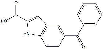 5-BENZOYL INDOLE 2-CARBOXYLIC ACID 구조식 이미지