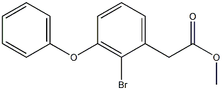 ALPHA-BROMO(3-PHENOXY PHENYL) ACETIC ACID METHYL ESTER 구조식 이미지
