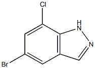 5-bromo-7-chloroindazole 구조식 이미지