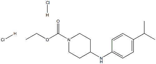 4-P-ISOPROPYLPHENYLAMINO-N-CARBETHOXYPIPERIDINEDIHYDROCHLORIDE 구조식 이미지