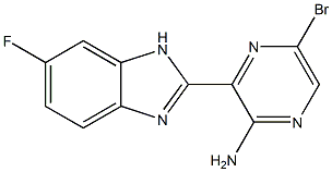 5-bromo-3-(6-fluoro-1H-benzo[d]imidazol-2-yl)pyrazin-2-amine 구조식 이미지