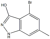 4-BROMO-3-HYDROXY-6-METHYLINDAZOLE 구조식 이미지