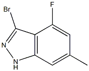 3-BROMO-4-FLUORO-6-METHYLINDAZOLE Structure