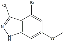 4-BROMO-6-METHOXY-3-CHLOROINDAZOLE 구조식 이미지