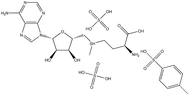 S-ADENOSYL-L-METHIONINE TOSYLATE DISULFATE 구조식 이미지