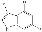 3,4-DIBROMO-6-FLUOROINDAZOLE 구조식 이미지