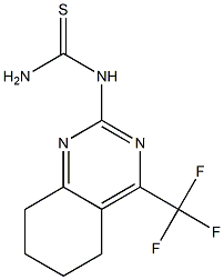 N-(5,6,7,8-TETRAHYDRO-4-(TRIFLUOROMETHYL)-2-QUINAZOLINYL)THIOUREA 구조식 이미지