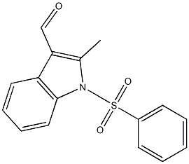 1-PHENYLSULFONYL-2-METHYLINDOLE-3-CARBOXALDEHYDE Structure