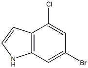 6-BROMO-4-CHLOROINDOLE 구조식 이미지