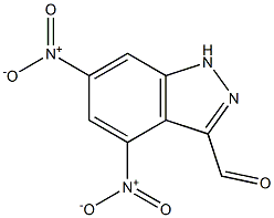 4,6-DINITRO(1H)INDAZOLE-3-CARBOXYALDEHYDE 구조식 이미지