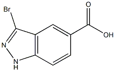 3-BROMOINDAZOLE-5-CARBOXYLIC ACID 구조식 이미지