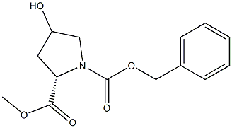 N-CBZ-4-HYDROXY-L-PROLINE METHYL ESTER 구조식 이미지