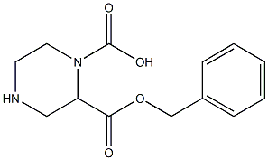 (-)-BENZYLOXY CARBONYL PIPERAZIC ACID Structure