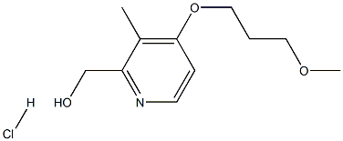 3-METHYL 4-(3-METHOXY PROPOXY) 2-HYDROXYMETHYL PYRIDINE HYDROCHLORIDE 구조식 이미지