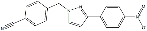 4-((3-(4-nitrophenyl)-1H-pyrazol-1-yl)methyl)benzonitrile Structure