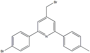 4-(bromomethyl)-2-(4-bromophenyl)-6-p-tolylpyridine 구조식 이미지