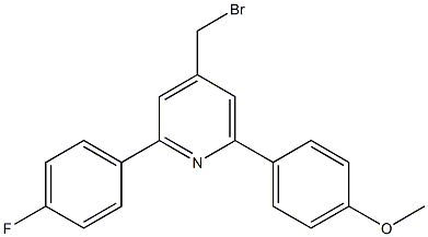 4-(bromomethyl)-2-(4-fluorophenyl)-6-(4-methoxyphenyl)pyridine 구조식 이미지