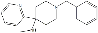 N-Benzyl-4-methylamino-4-(2-pyridyl)-piperidine Structure