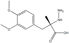 (S)-A-HYDRAZINO-3,4-DIMETHOXY-A-METHYL BENZENEPROPANOIC ACID Structure
