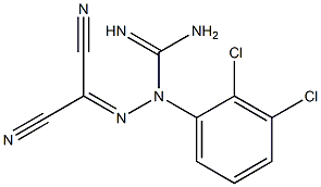 2-CYANO-(2,3-DICHLOROPHENYL)-2-GUANIDINYLIMINOACETONITRILE Structure