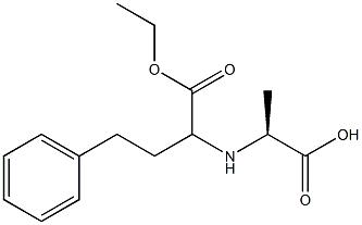 N-[1-(ETHOXYCARBONYL)-3-PHENYLPROPYL]-L-ALANINE 구조식 이미지