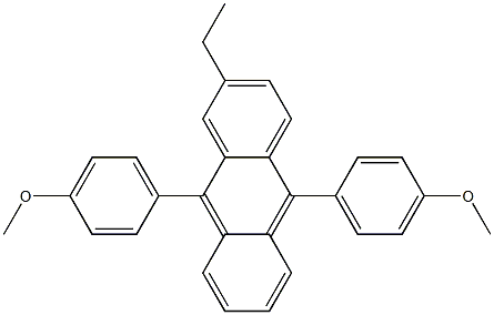 2-ETHYL-9,10-BIS(4-METHOXYPHENYL)ANTHRACENE 구조식 이미지