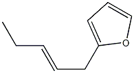 2-[(E)-pent-2-enyl]furan 구조식 이미지