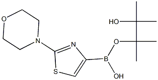 2-MORPHOLINOTHIAZOLE-4-BORONIC ACID PINACOL ESTER Structure