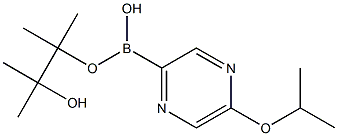 5-ISOPROPOXYPYRAZINE-2-BORONIC ACID PINACOL ESTER 구조식 이미지