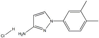 1-(3,4-DIMETHYLPHENYL)-1H-PYRAZOL-3-AMINE HYDROCHLORIDE 구조식 이미지