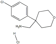 1-[4-(4-CHLOROPHENYL)TETRAHYDRO-2H-PYRAN-4-YL]METHANAMINE HYDROCHLORIDE Structure