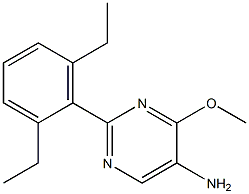 2-(2,6-DIETHYLPHENYL)-4-METHOXYPYRIMIDIN-5-AMINE Structure