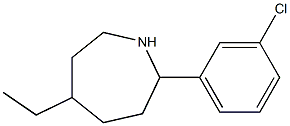 2-(3-CHLOROPHENYL)-5-ETHYLAZEPANE Structure