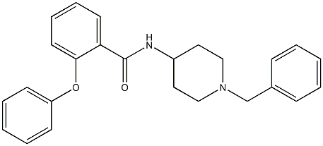 2-PHENOXY-N-(1-BENZYLPIPERIDIN-4-YL)BENZAMIDE 구조식 이미지