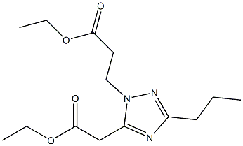 3-(5-ETHOXYCARBONYLMETHYL-3-PROPYL-[1,2,4]TRIAZOL-1-YL)-PROPIONIC ACID ETHYL ESTER Structure