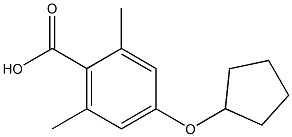 4-(CYCLOPENTYLOXY)-2,6-DIMETHYLBENZOIC ACID Structure