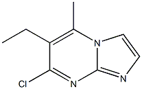 7-CHLORO-6-ETHYL-5-METHYLIMIDAZO[1,2-A]PYRIMIDINE Structure