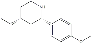 CIS-4-ISOPROPYL-2-(4-METHOXYPHENYL)PIPERIDINE Structure