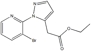 ETHYL [1-(3-BROMOPYRIDIN-2-YL)-1H-PYRAZOL-5-YL]ACETATE Structure